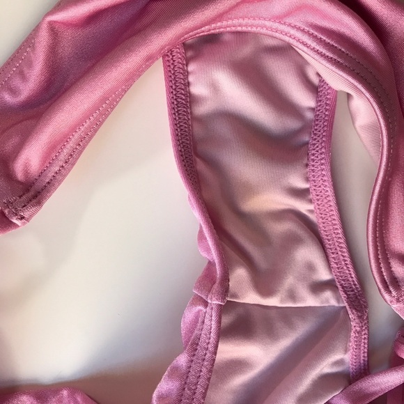 3/$15 Victoria’s Secret pink satin tie string bikini bottom - Picture 9 of 9